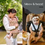Porte bébé physiologique Moov et Boost + réducteur