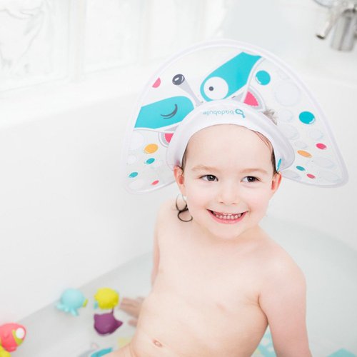 Visière de Bain bébé - pare-shampoing - silicone sans BPA - ajustable