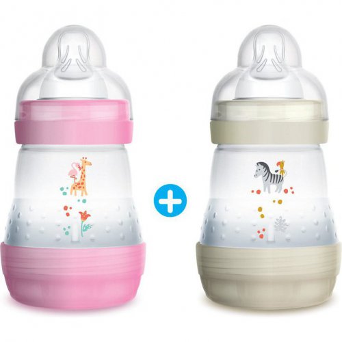 Mam Lot de 2 biberons anti-colique Easy Start Fille - DIGNE DE BEBE Mobile