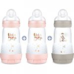 Lot de 3 biberons anti-colique nature 260ml
