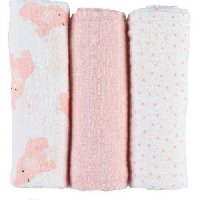 Mix & Match Set 3 langes en mousseline coton bio Anna 