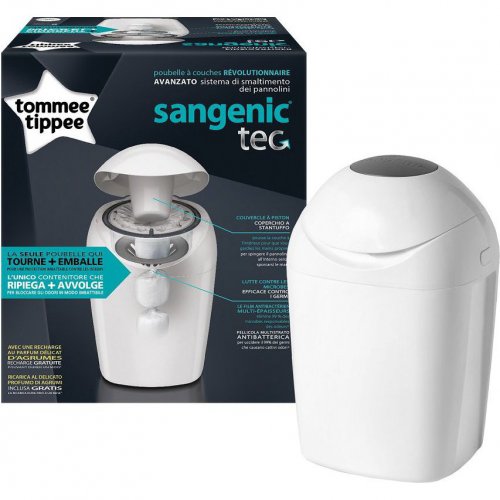 Poubelle à couches simplee sangenic blanc Tommee Tippee